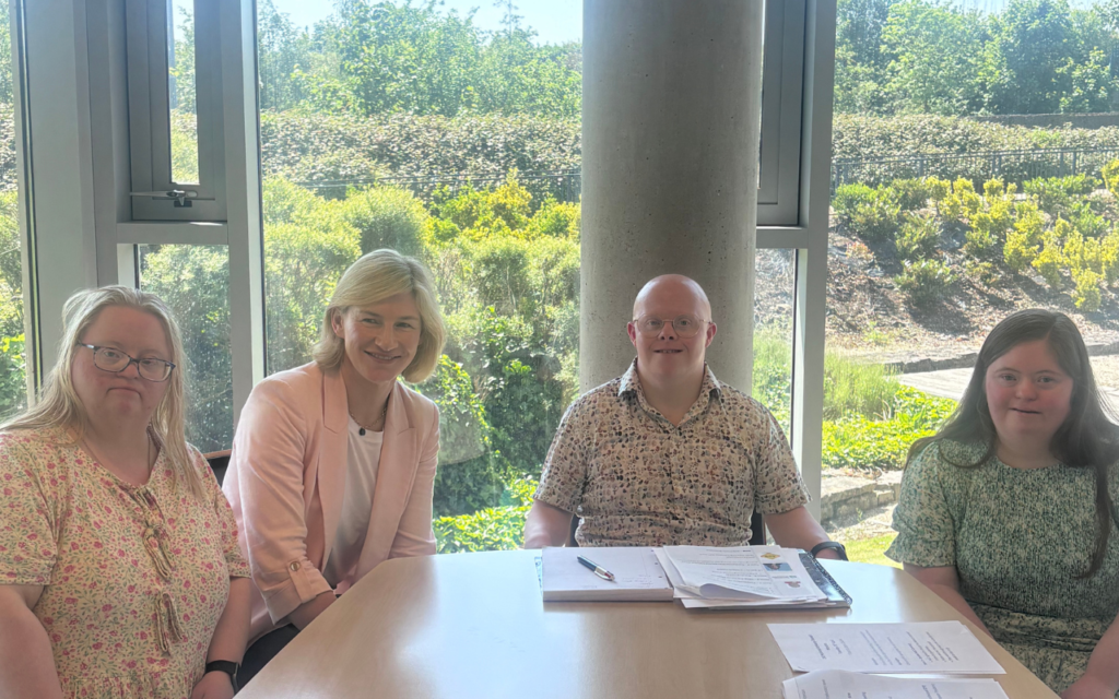3 Adults with Down syndrome with MEP Nina Carberry